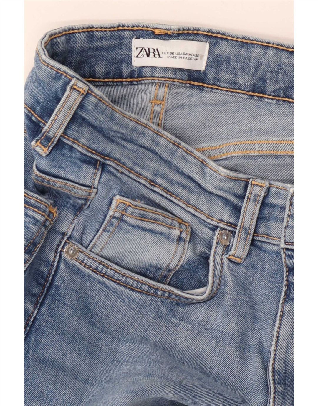 Jeans Bootcut da donna Zara EU 36 XS W26 L26 Blu
