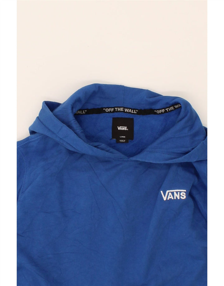 VANS Womens Hoodie Jumper UK 14 Large Blue Cotton Vintage Vans and Second-Hand Vans from Messina Hembry 