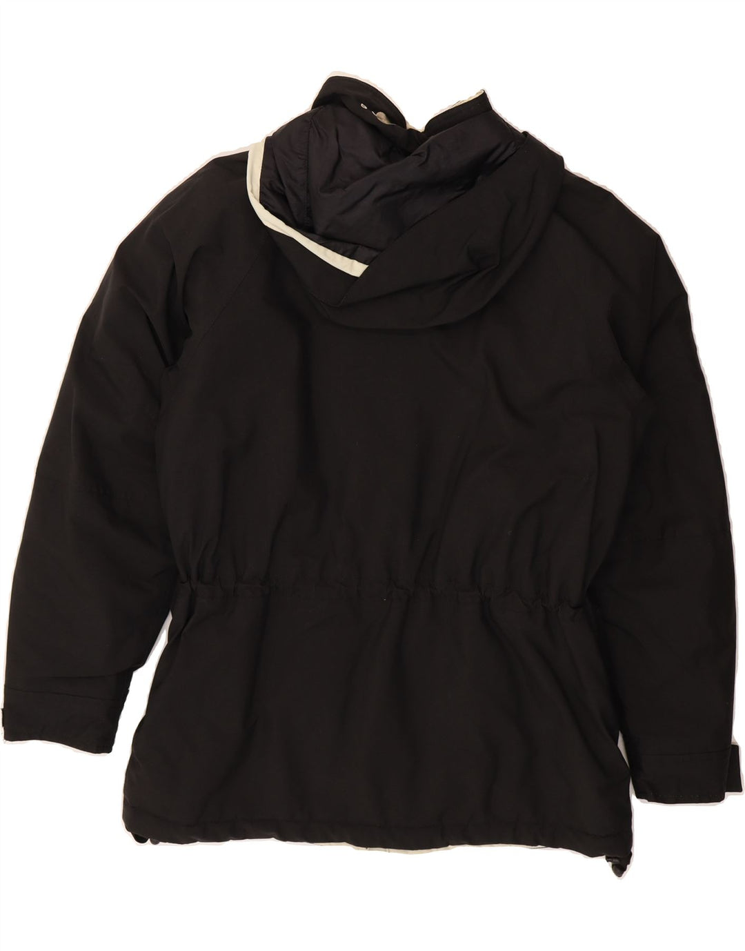 COLMAR Womens Hooded Windbreaker Jacket IT 42 Medium Black Polyamide Vintage Colmar and Second-Hand Colmar from Messina Hembry 