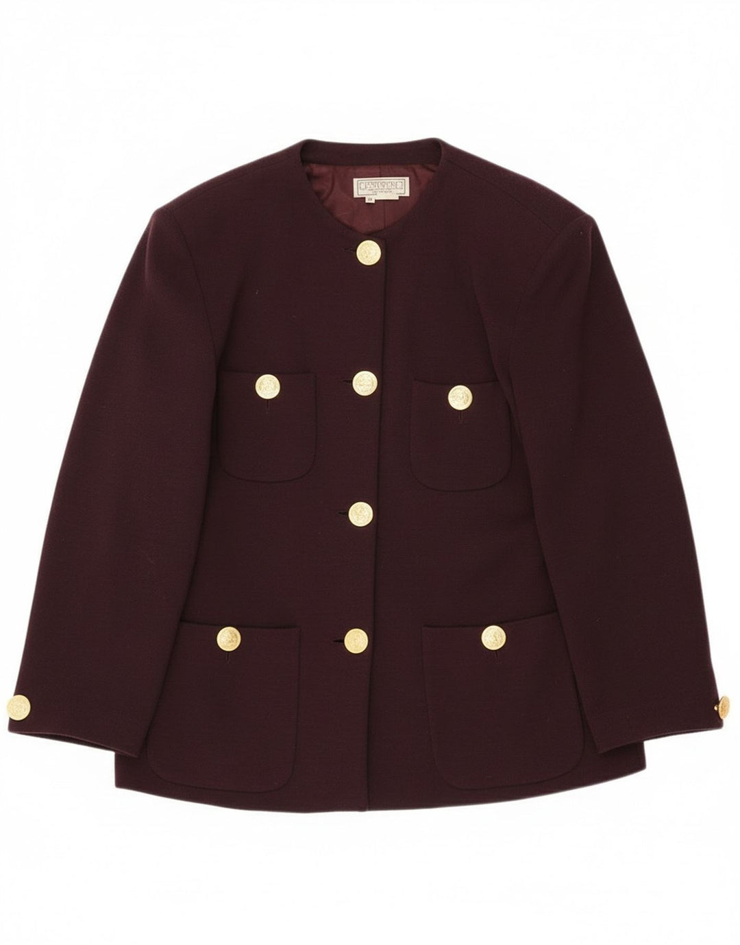 Giacca blazer vintage da donna a 4 bottoni IT 48 XL Marrone