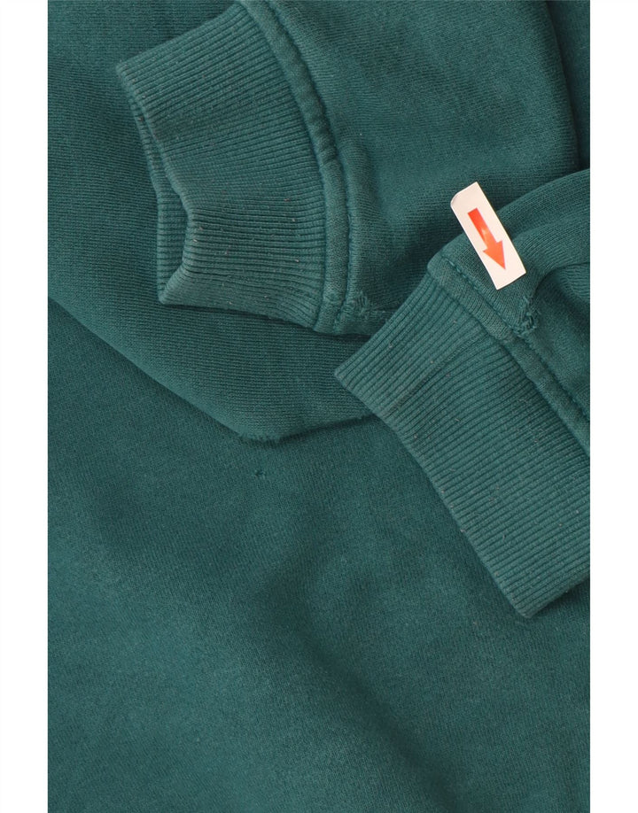 Felpa grafica da donna Ellesse Maglione UK 12 Cotone verde medio
