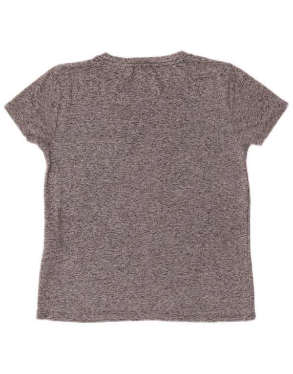 T-shirt da donna LEVI'S UK 10 piccola in poliestere chiazzato grigio