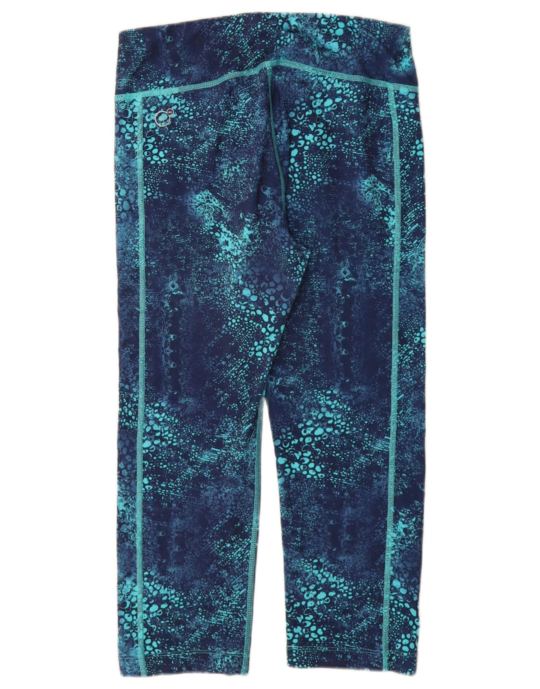 Leggings Capri PUMA da donna con motivo astratto UK 12 Poliestere blu medio