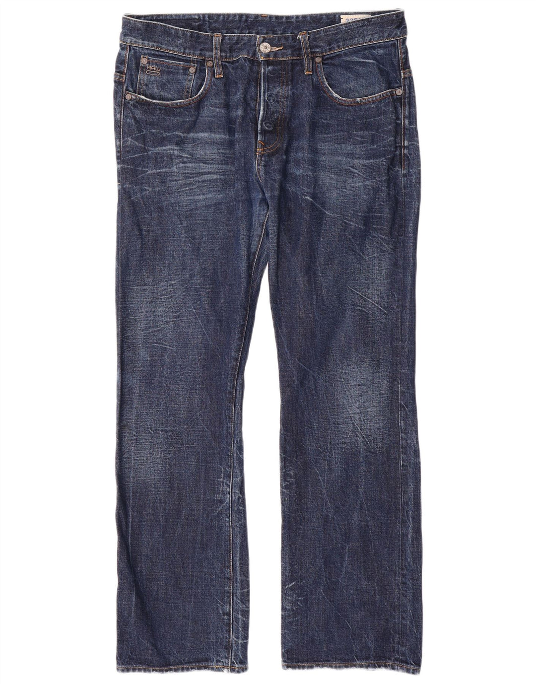 Jeans dritti da uomo G-Star 3301 W36 L32 cotone blu