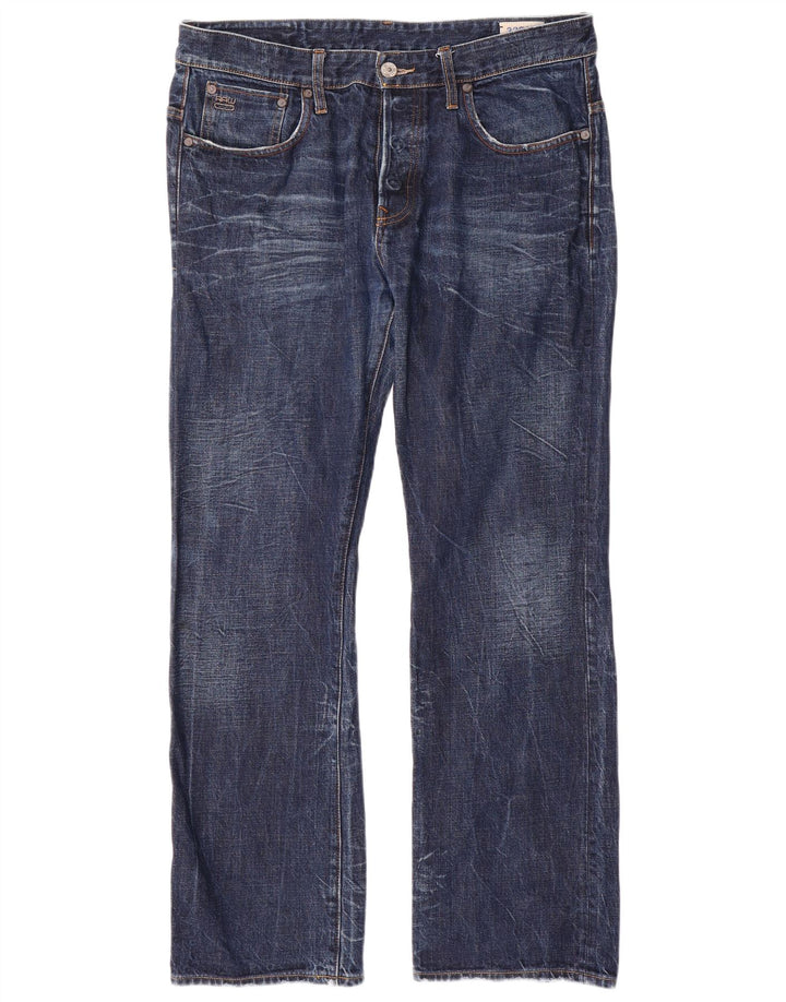 Jeans dritti da uomo G-Star 3301 W36 L32 cotone blu