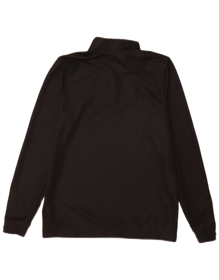 Top della tuta da ginnastica Adidas Aeroready Zip Neck Pullover da ragazzo 13-14 anni Nera
