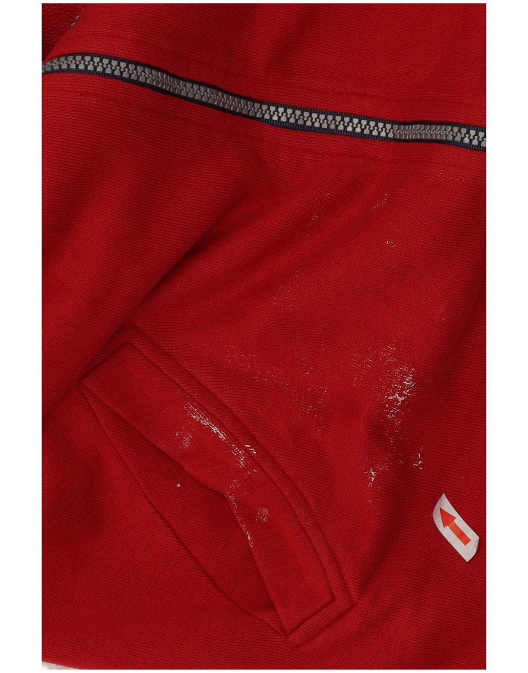 Giacca da ginnastica grafica da uomo Asics, colore rosso medio, in cotone