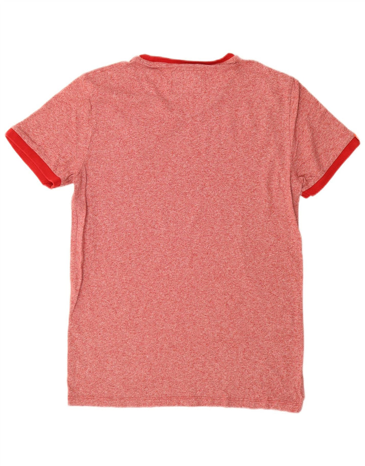 T-shirt grafica da uomo Superdry Top grande rosso chiazzato