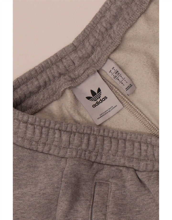 Pantaloncini sportivi Adidas da uomo grandi grigi