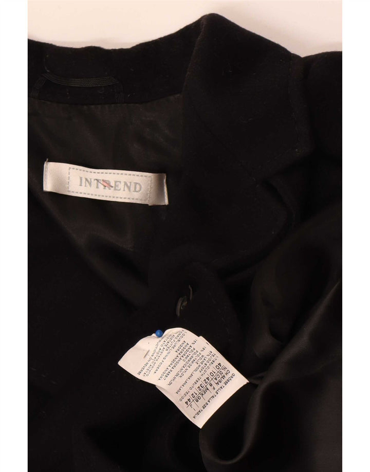 Cappotto da donna Intrend UK 12 medio nero lana
