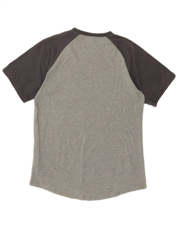 T-shirt grafica da uomo NIKE Top in cotone color block grigio medio