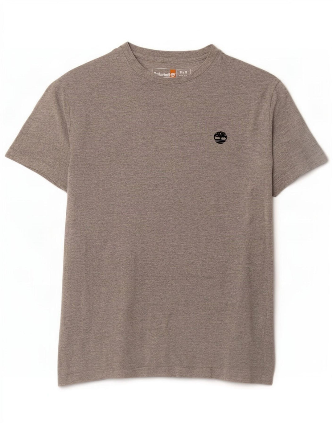 T-shirt da uomo slim fit Timberland in cotone grigio medio