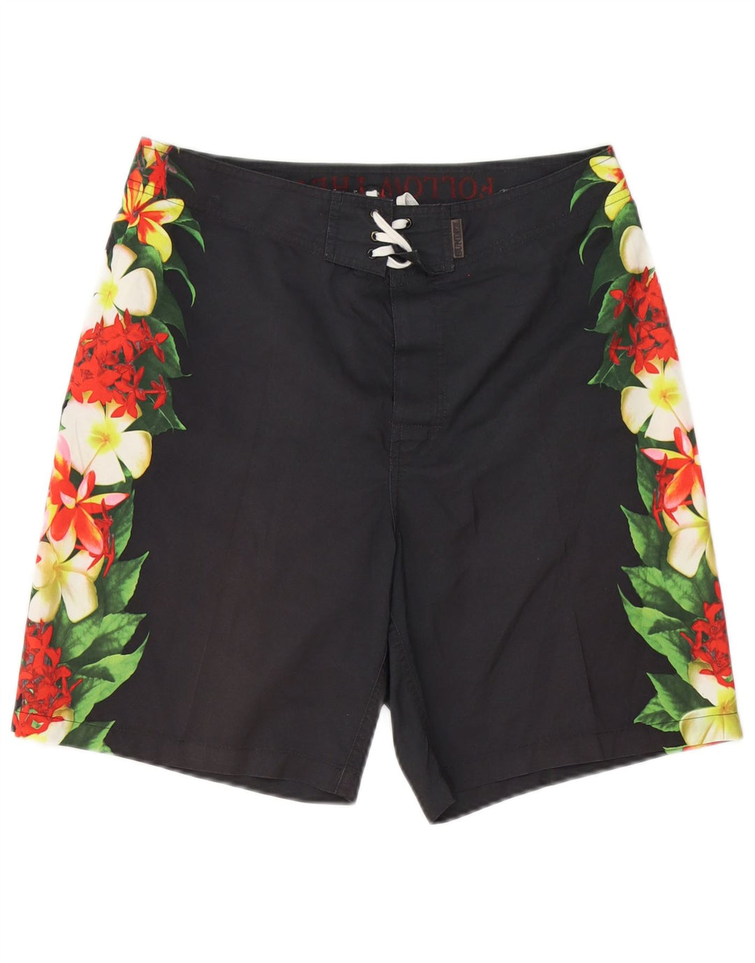Pantaloncini da bagno da uomo SUNDEK Poliestere floreale grigio medio