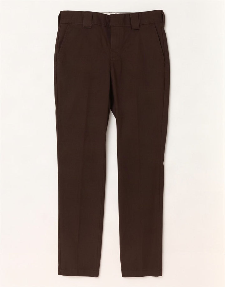 Pantaloni chino slim fit da uomo Dickies W30 L32 poliestere marrone