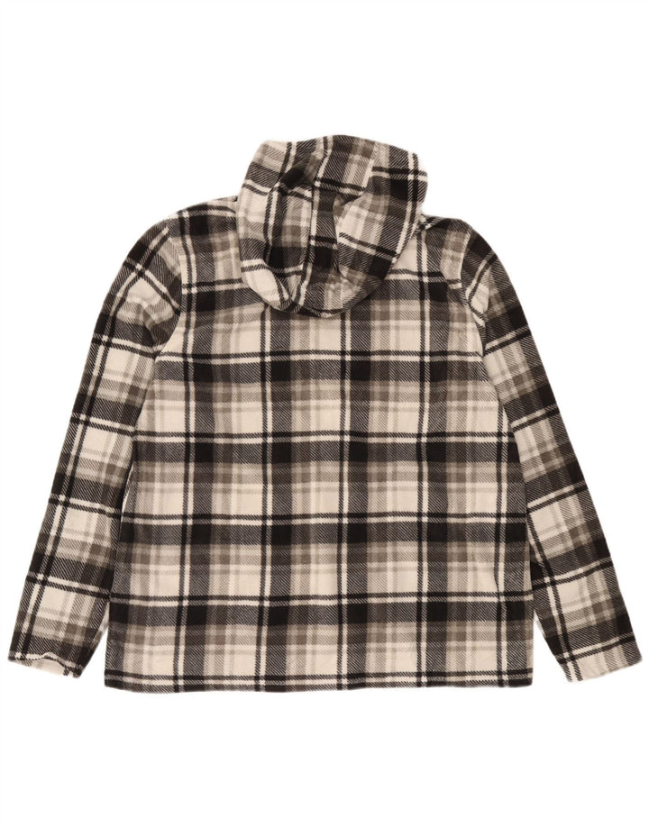 Maglione in pile da uomo con cappuccio e zip O'Neill 2XL poliestere a quadri grigio