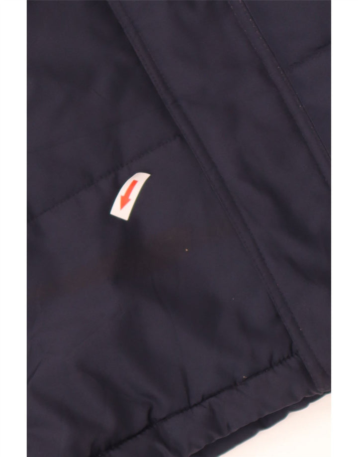 Giacca imbottita con cappuccio Reebok da ragazzo con grafica 13-14 anni XL blu navy in poliestere