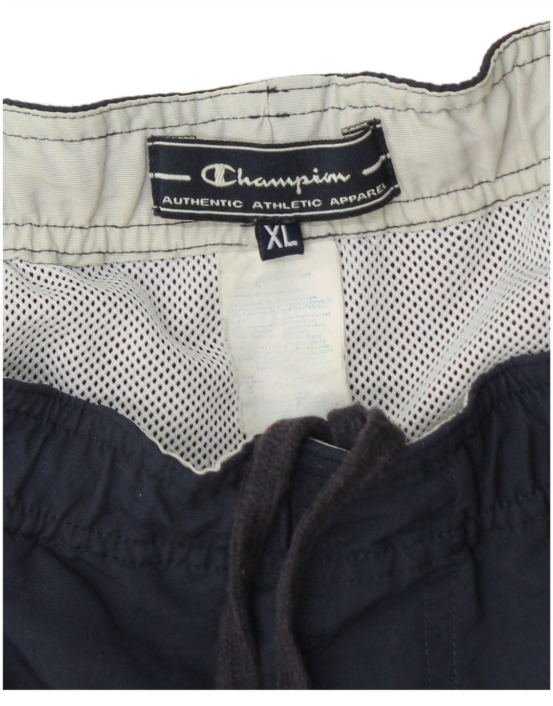 Pantaloncini da bagno da uomo Champion XL blu navy color block