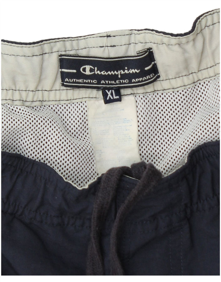 Pantaloncini da bagno da uomo Champion XL blu navy color block