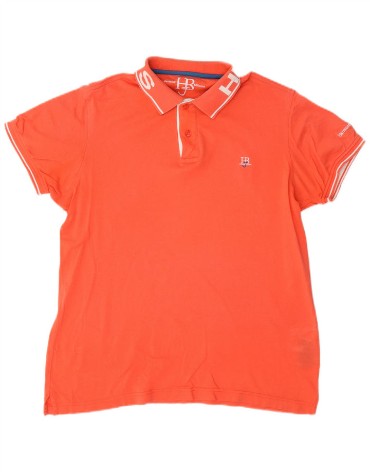Polo grafica da uomo Harmont & Blaine in cotone arancione medio