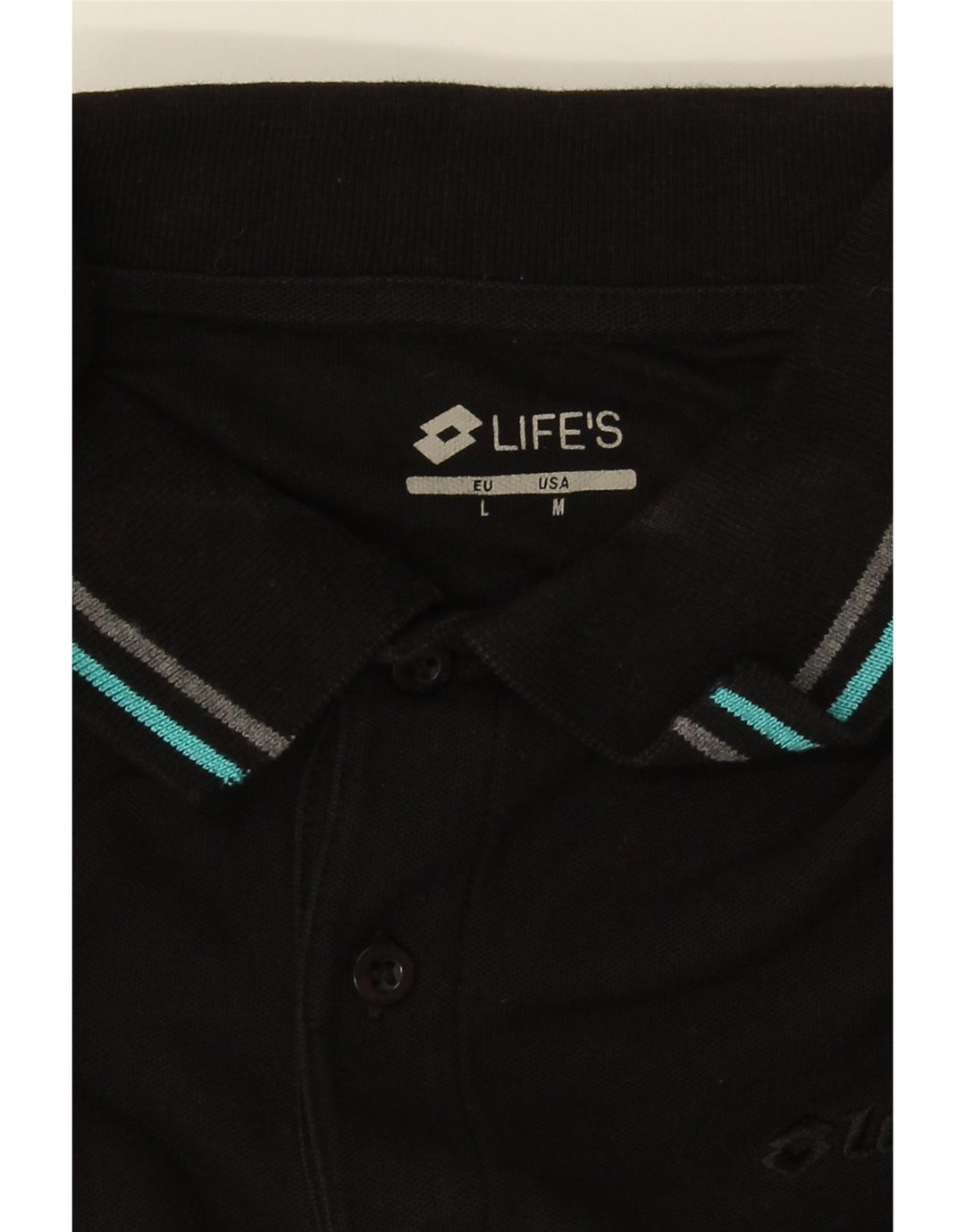 Polo da uomo Lotto Life media nera