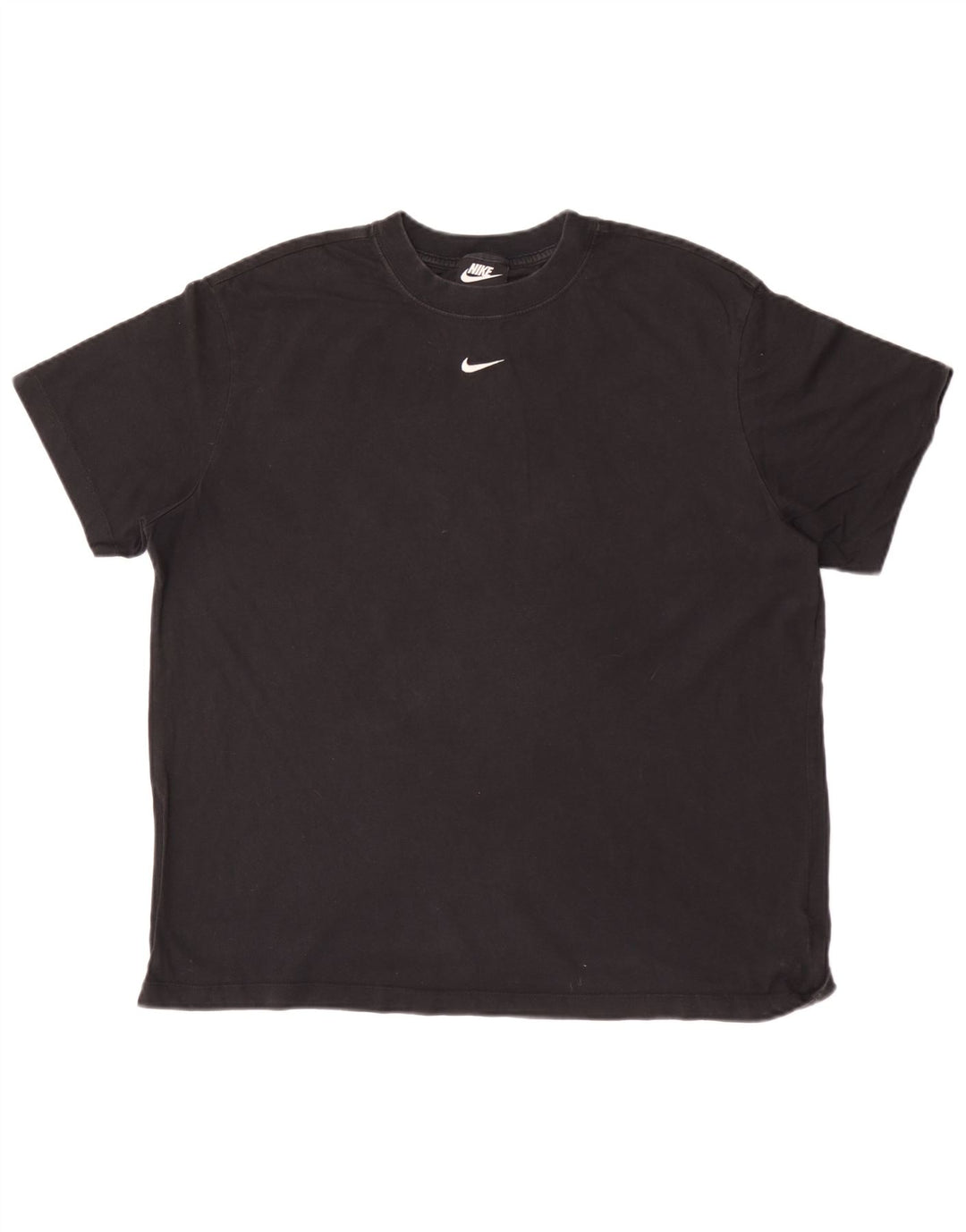 T-shirt da uomo NIKE Top media in cotone nero