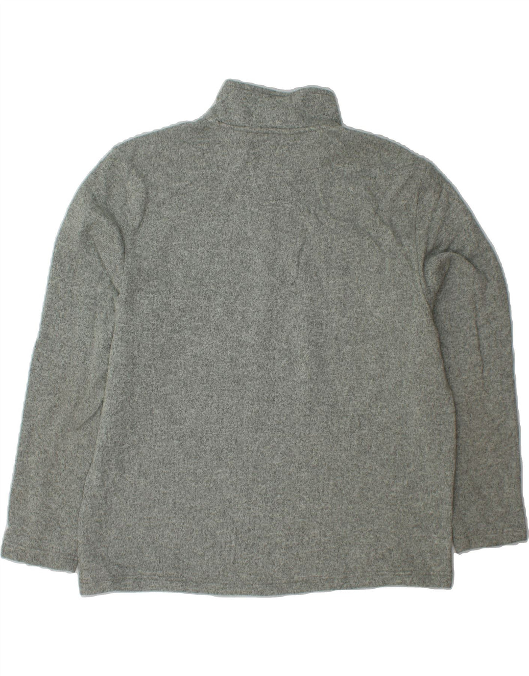 IZOD Mens Zip Neck Sweatshirt Jumper 2XL Grey Polyester Vintage Izod and Second-Hand Izod from Messina Hembry 