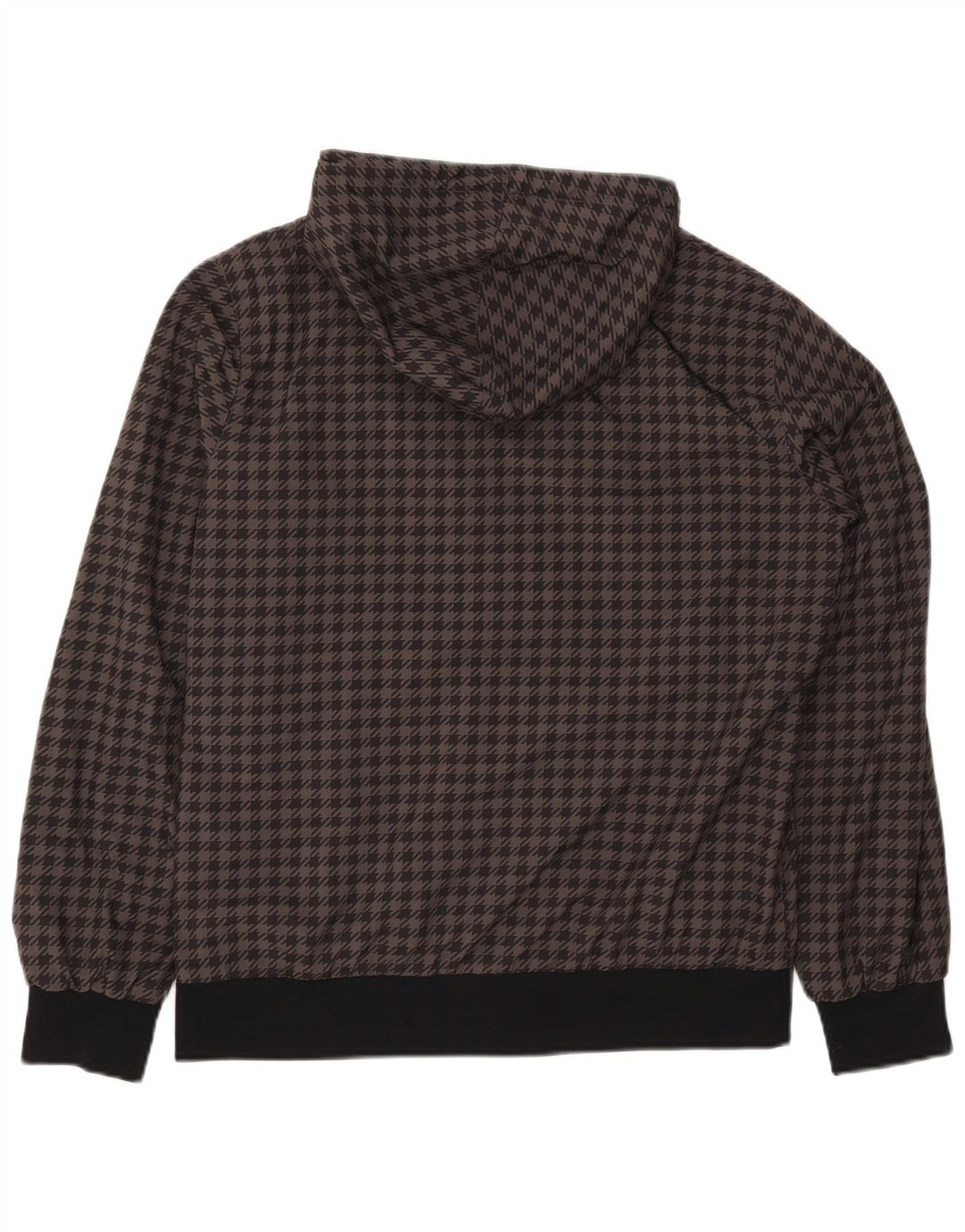 Giacca reversibile con cappuccio Nike da uomo UK 38/40 pied de poule grigio medio