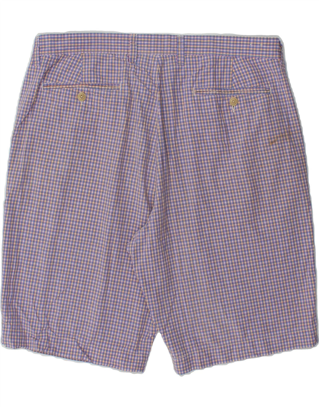 J. CREW Mens Chino Shorts W36 Large Purple Check Cotton Vintage J. Crew and Second-Hand J. Crew from Messina Hembry 