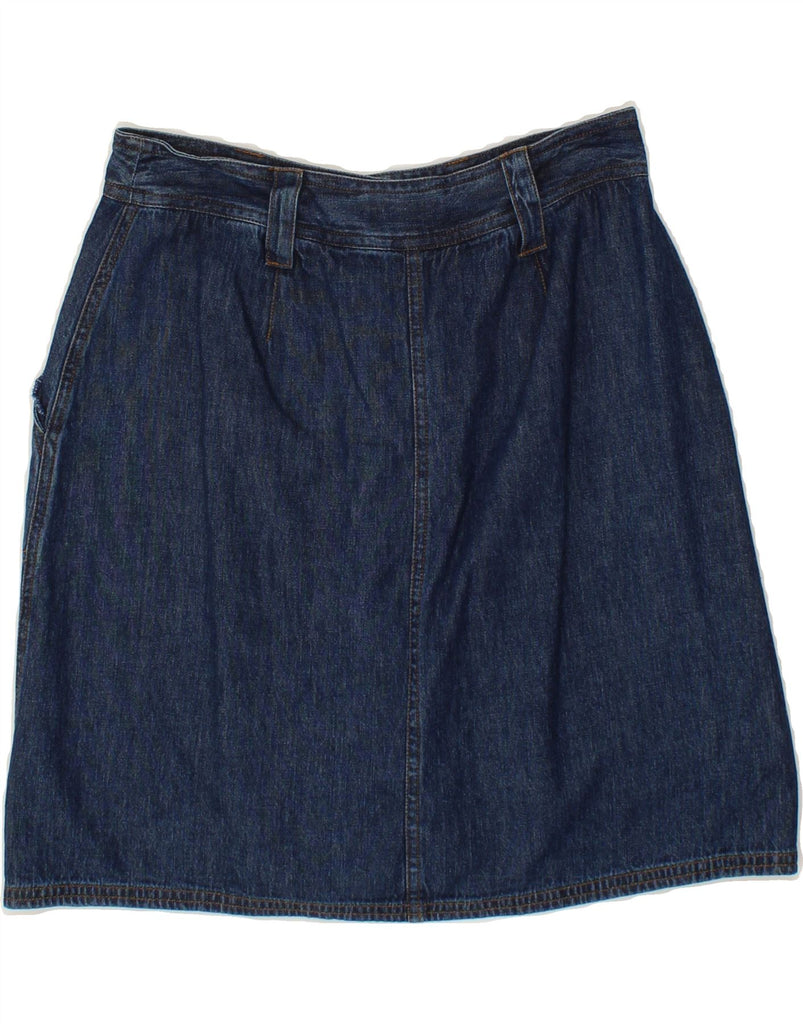 VAN HEUSEN Womens Denim Skirt US 4 Small W26  Blue Cotton Vintage Van Heusen and Second-Hand Van Heusen from Messina Hembry 