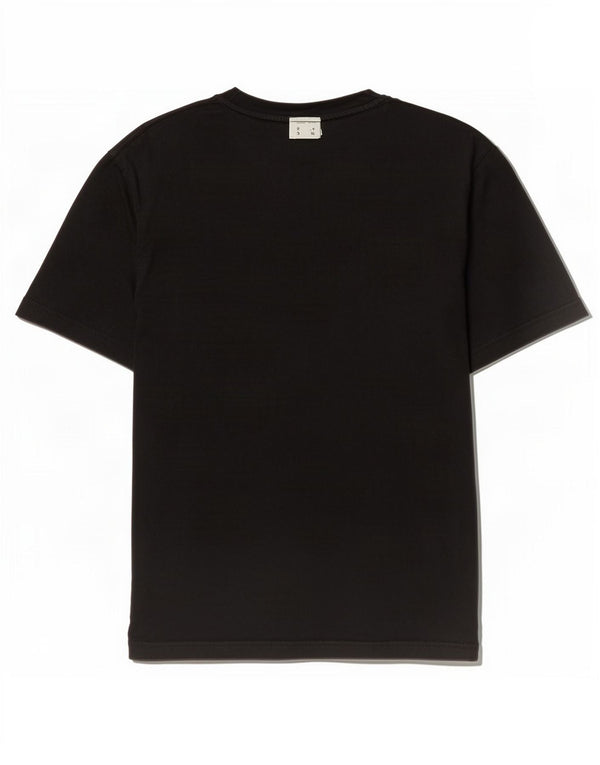 T-shirt grafica da uomo Adidas Top piccola in cotone nero