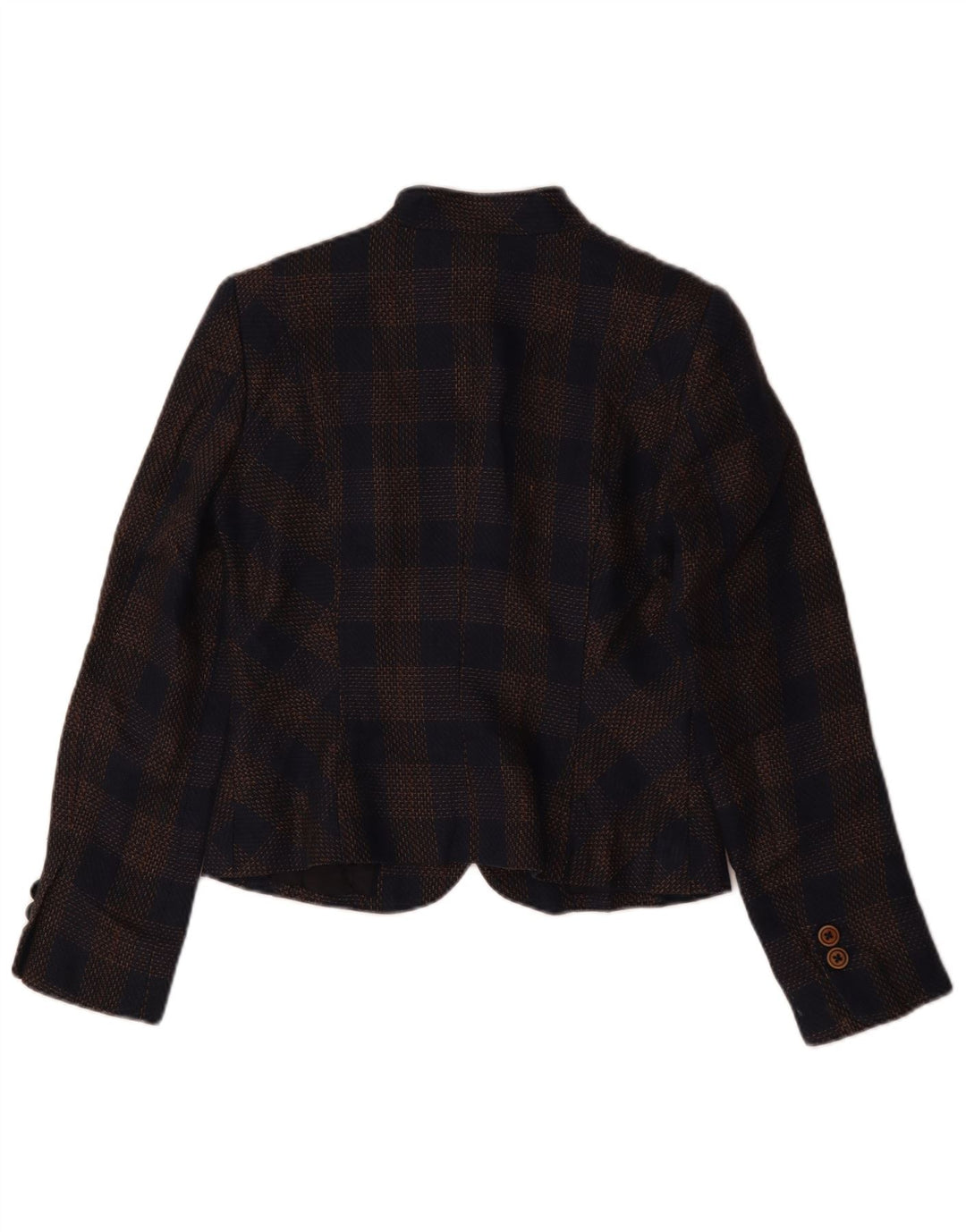 Giacca blazer corta da donna Brooks Brothers US 4 Small Navy Blue Check