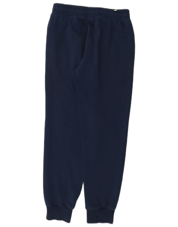 Puma Pantaloni da tuta con grafica da uomo Joggers Small Blu Navy Cotone