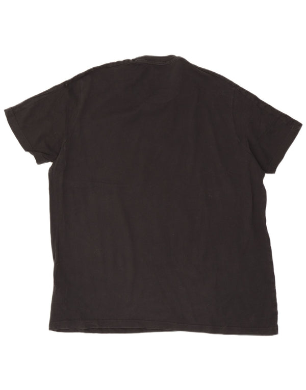 Adidas Mens T-Shirt Top 2XL Black Cotton