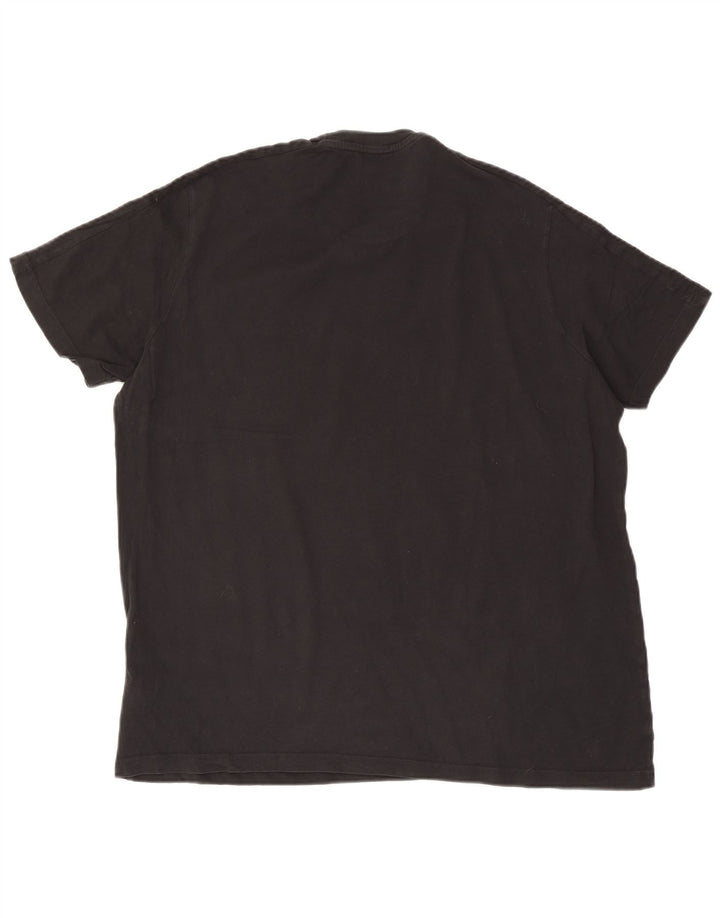 Adidas Mens T-Shirt Top 2XL Black Cotton