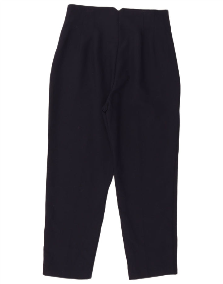 Pantaloni chino affusolati da donna Zara grandi W30 L26 poliestere blu navy