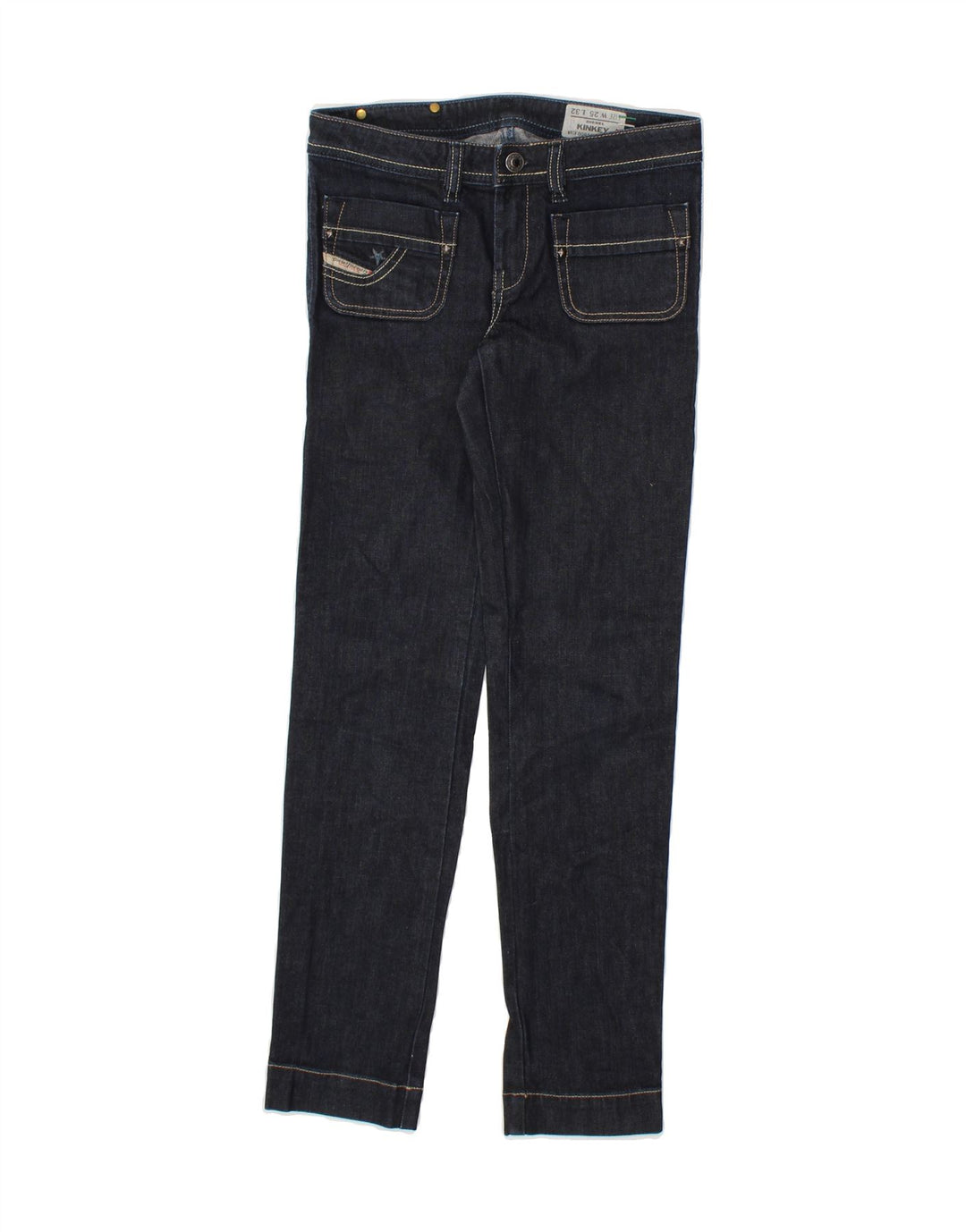 DIESEL Womens Kinkey Slim Jeans W25 L29  Navy Blue Cotton Vintage Diesel and Second-Hand Diesel from Messina Hembry 