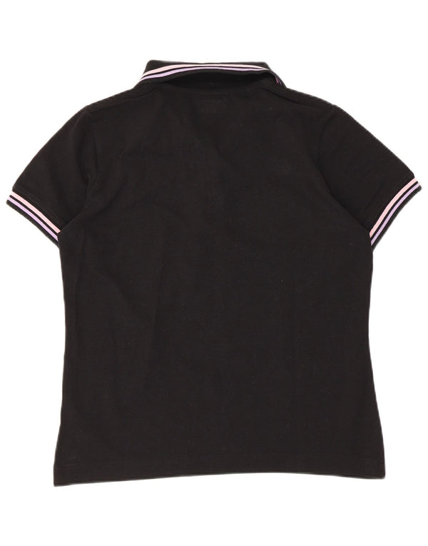 Polo Kappa da donna UK 14 Large Black Colourblock