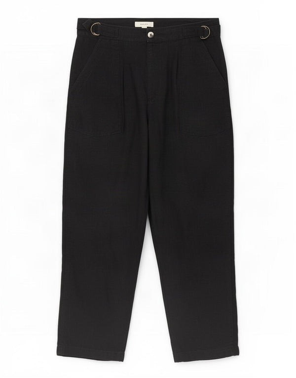 Pantaloni chino con pegging da donna Marks & Spencer UK 14 Large W32 L27 Neri