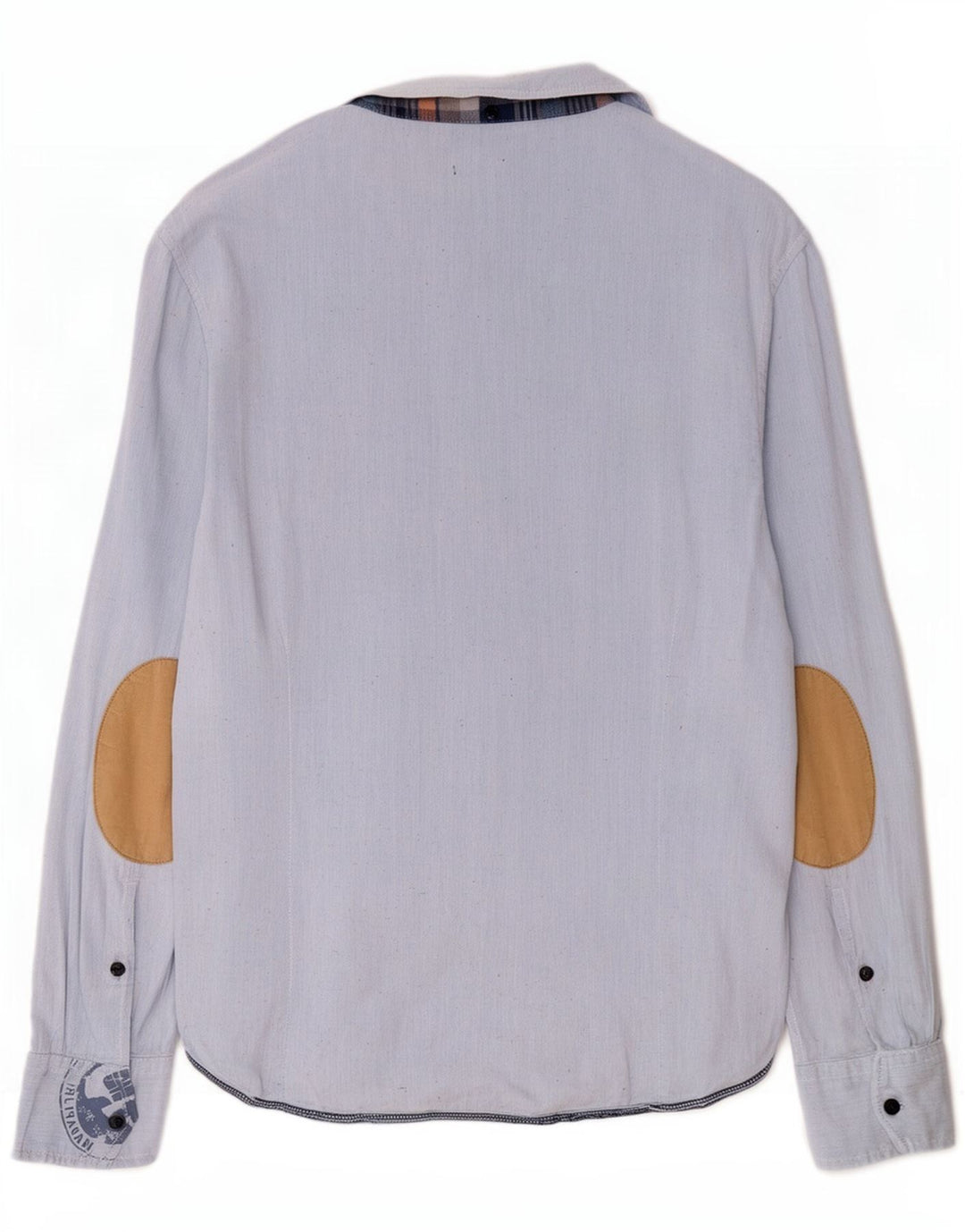 Camicia grafica geografica da uomo Napapijri grande in cotone blu