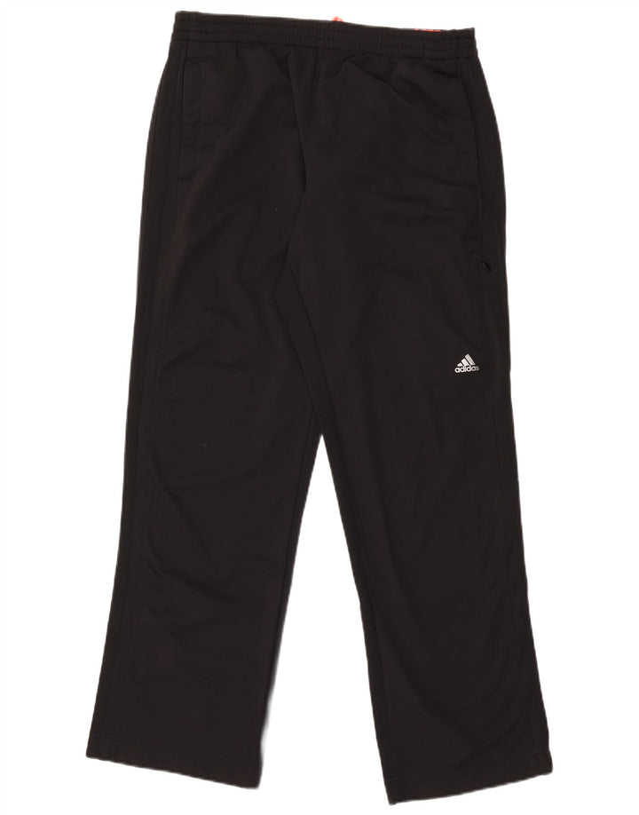 Pantaloni da tuta da uomo Adidas Large neri in poliestere
