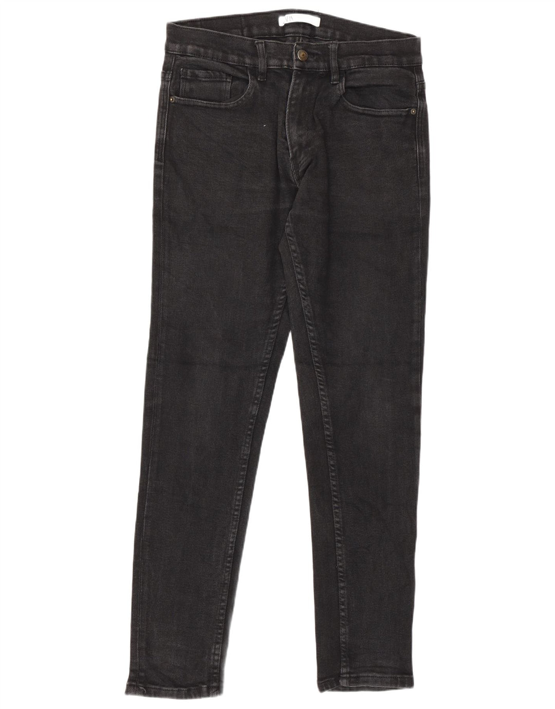 Jeans slim da uomo Zara EU 42 Large W32 L30 Grigio