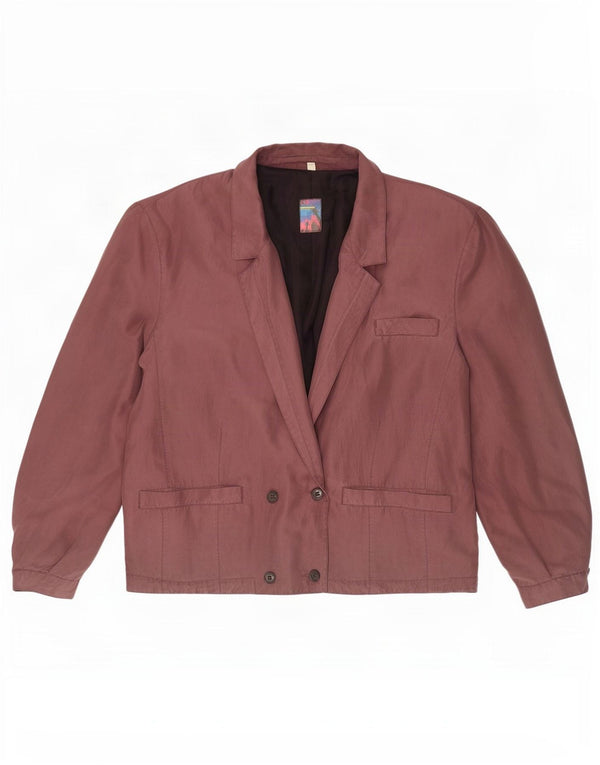 Giubbotto bomber doppiopetto da uomo C&A EU 52/54 XL seta viola