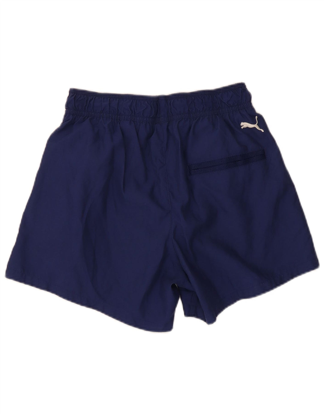 Pantaloncini sportivi grafici da uomo Puma piccoli in poliestere blu navy