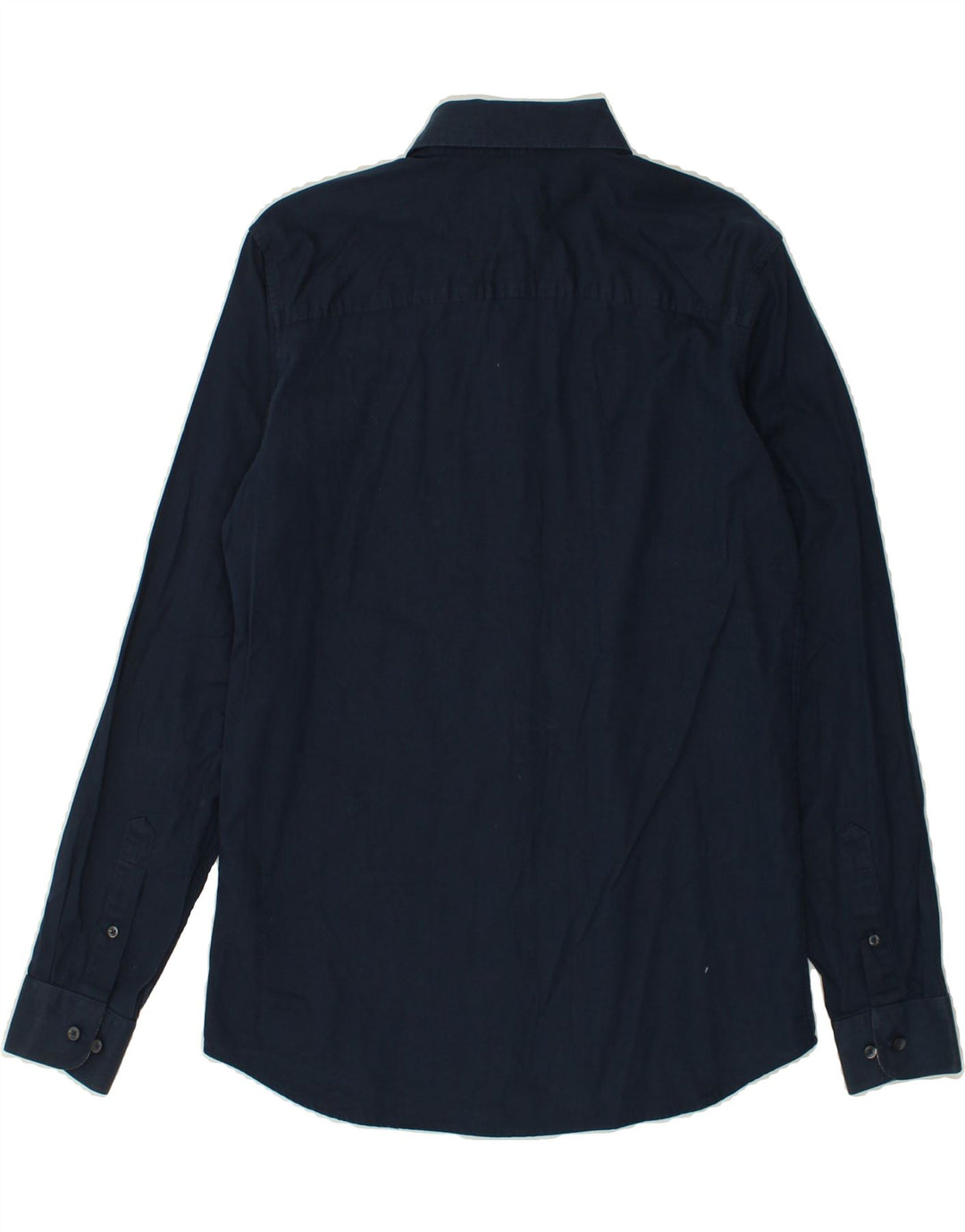 JACK & JONES Mens Shirt Medium Navy Blue Cotton | Vintage Jack & Jones | Thrift | Second-Hand Jack & Jones | Used Clothing | Messina Hembry 