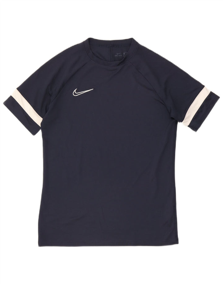 T-shirt Nike Dri Fit da uomo, color block medio, blu navy