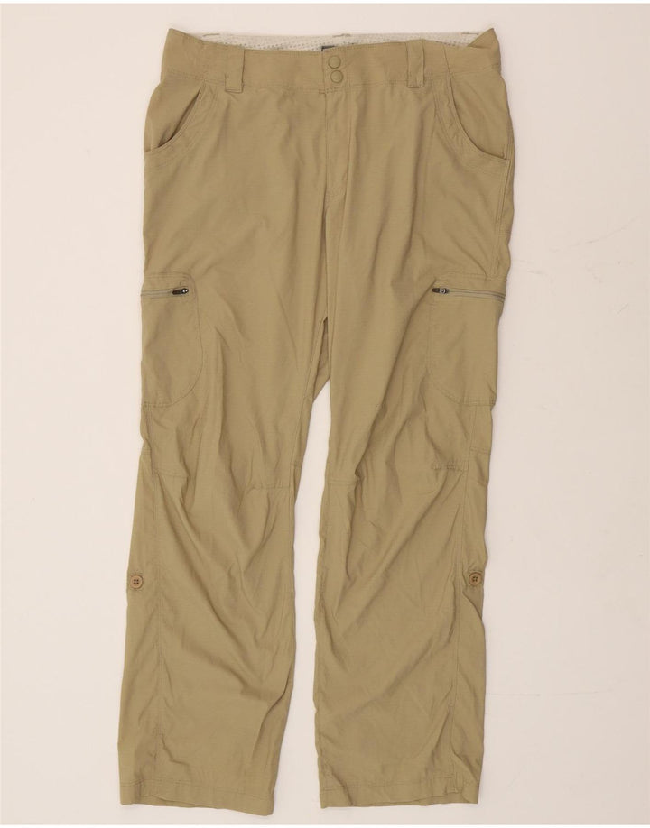 Pantaloni cargo dritti da donna L.L.Bean W34 L30 nylon kaki