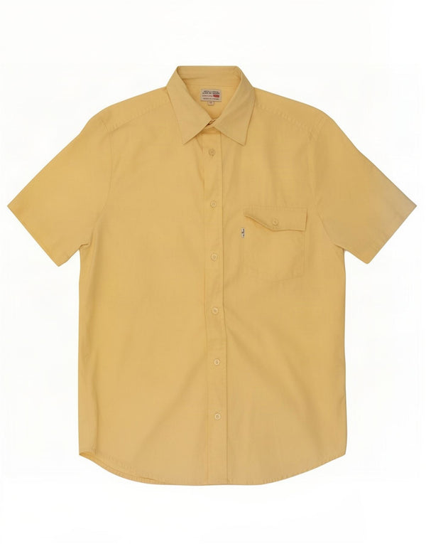 Camicia a maniche corte da uomo Levi's giallo medio