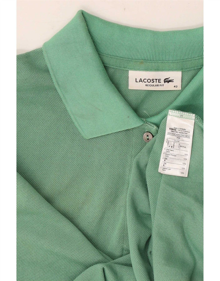 Polo da donna Lacoste taglia 42 grande in cotone verde