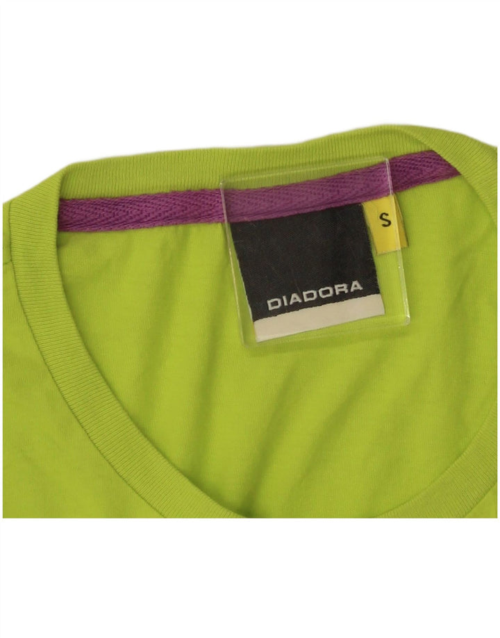 DIADORA T-shirt grafica da uomo piccola piccola verde