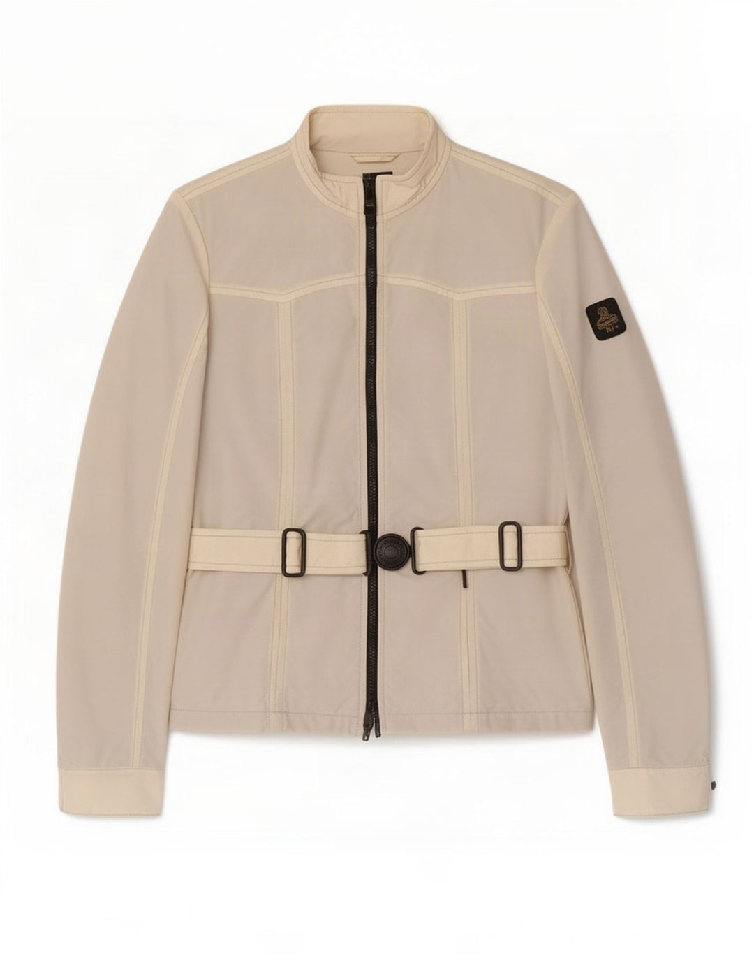 Giacca antipioggia da donna Refrigiwear UK 10 piccola in nylon bianco sporco